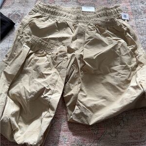 Old Navy Beige Elastic Waist Track Joggers